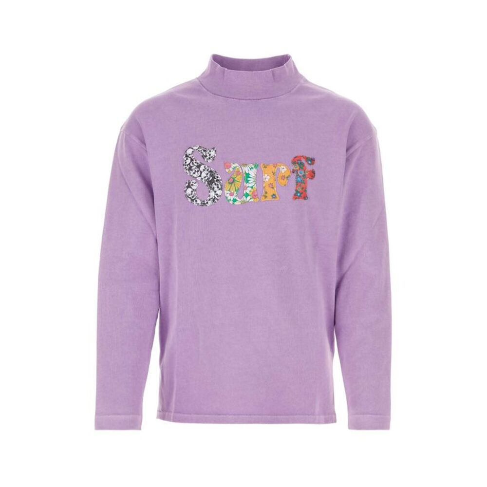 Erl Unisex Lilac Cotton Sweatshirt